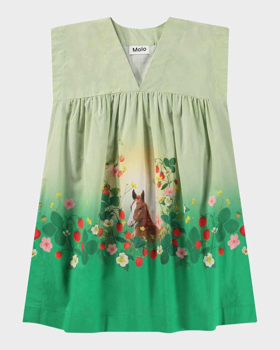 Girl's Cajla Horse Sleeveless Coverup, Size S-L